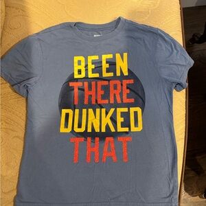 Kids Graphic Tee - Blue with Yellow and Red Print